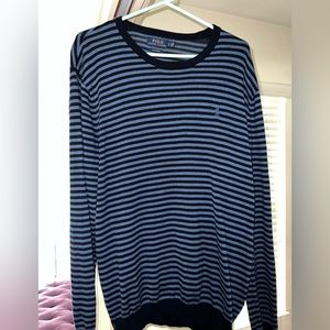 Polo Ralph Lauren - Vintage Striped Sweater - Never Worn - Sz L - blue